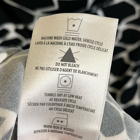 Denver Hayes XS Stretchy Dress Built In Bra Animal Print Black and White - Picture 15 of 15